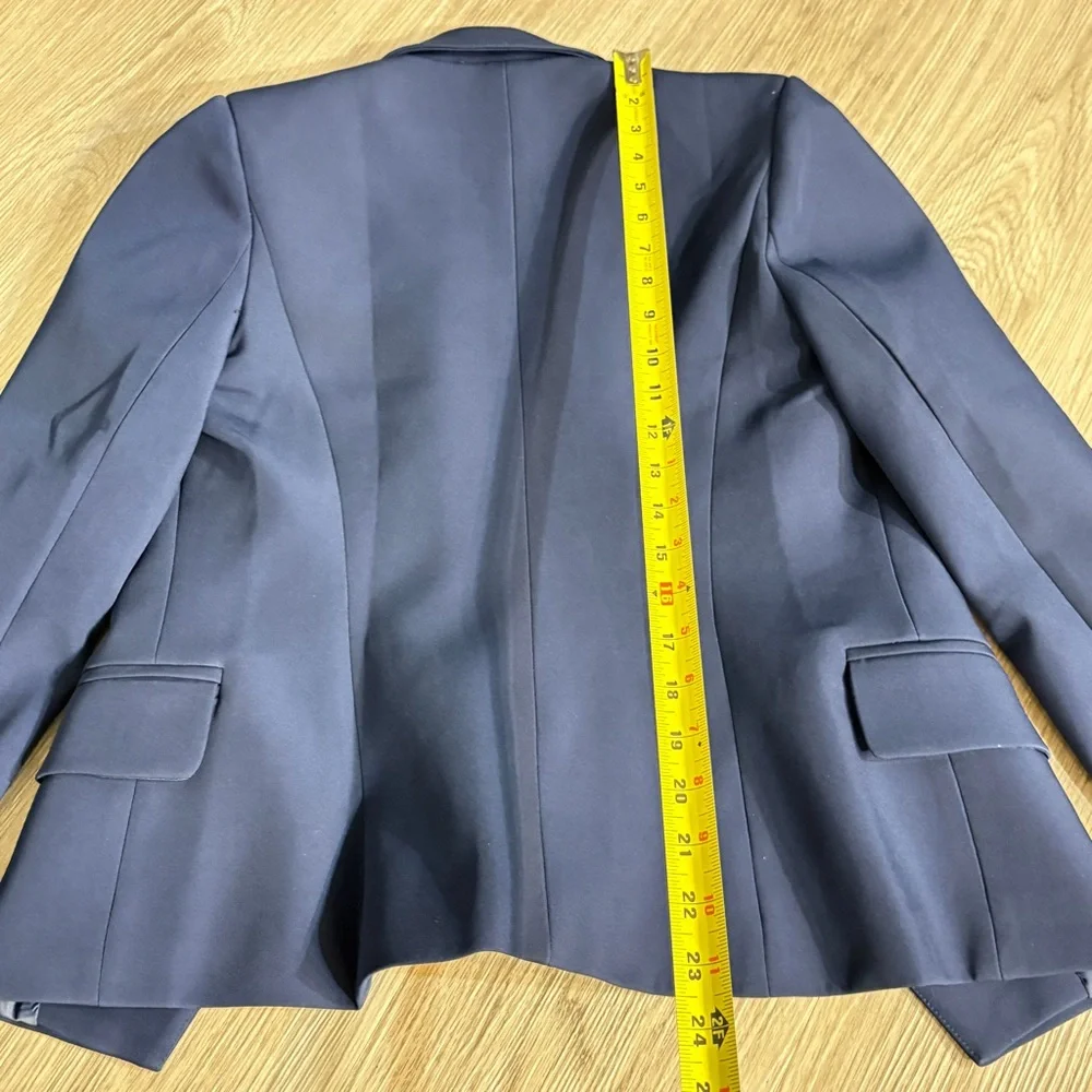 Double Breast Navy Women's Blazer with Gold Buttons Size S - Picture 5 of 10